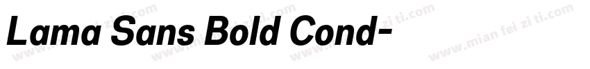 Lama Sans Bold Cond字体转换